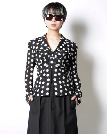 【JUNYA WATANABE】<br>SHEER DOT TAILORED LAPEL SHIRTS