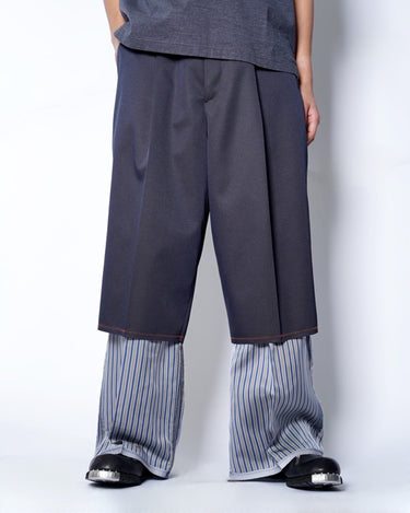 【kolor】<br>INSIDE OUT LAYERED TROUSER