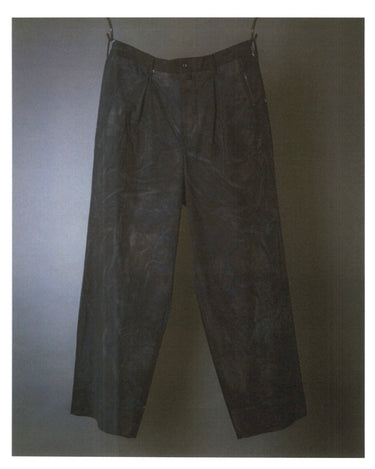 受注生産アイテム<br>期間限定受注受付中(7月31日～8月2日まで)<br>【kiminori morishita】<br>Brush-Dyed Gabardine Pants