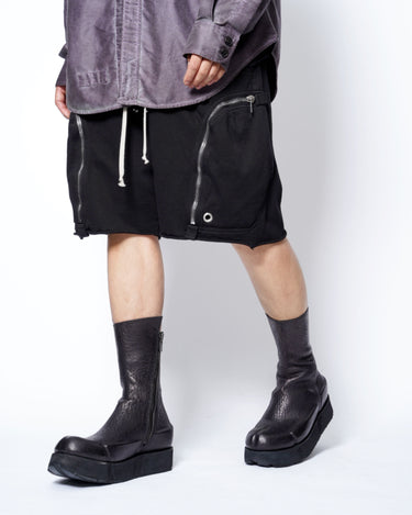【POLLACKI】<br>No.3 HAND DYED HORSE LEATHER RUBBER/LEATHER SOLE BOOTS