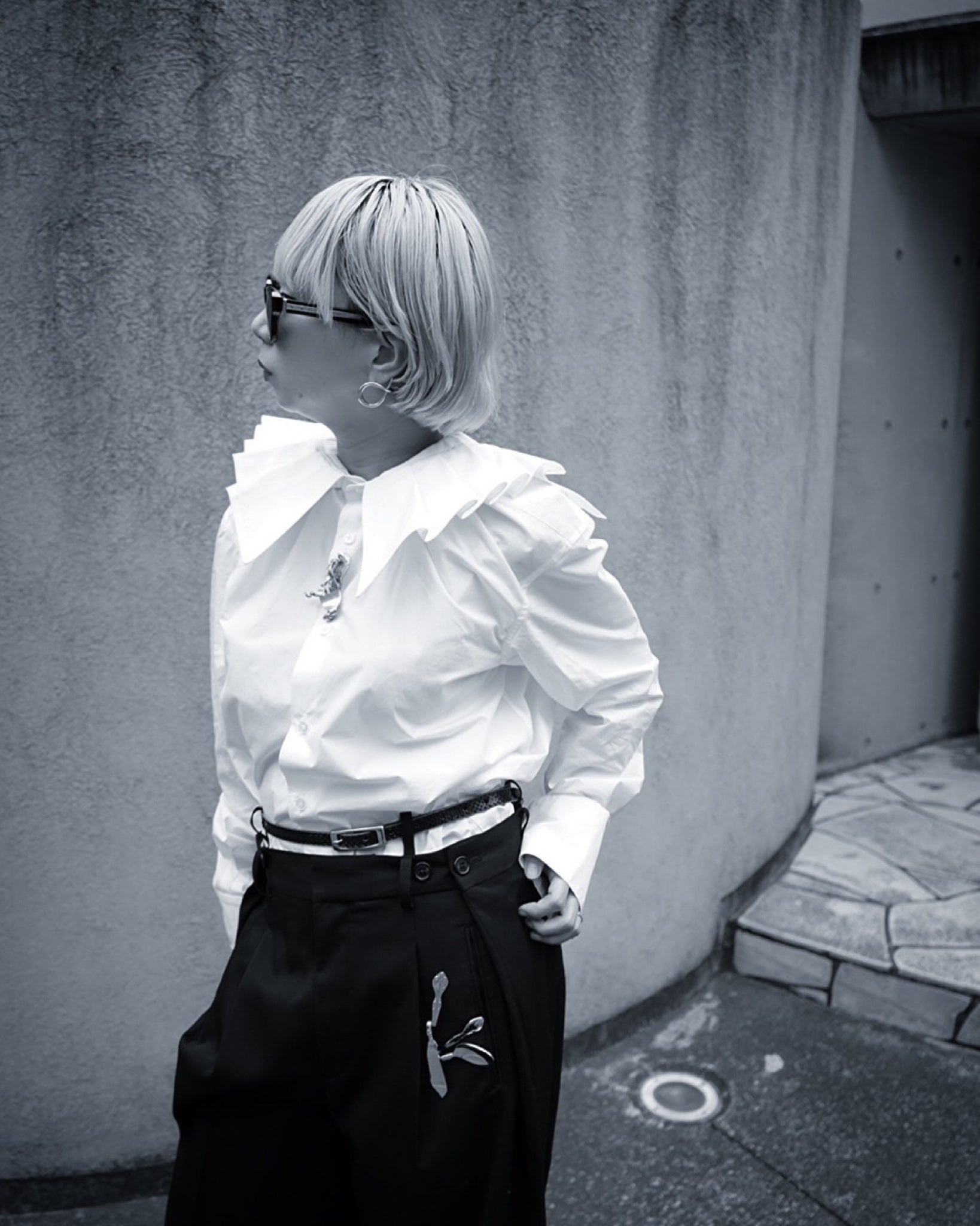 KEISUKEYOSHIDA-Elizabeth Collar Shirt -Amanojak