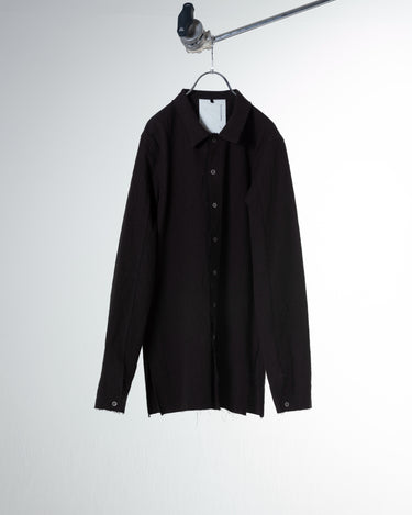 26AW予約受付中<br>【prasthana】<br>rudiment shirt  (cotton/linen canvas)