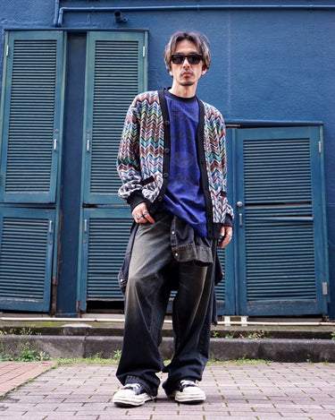 [Missoni]<br>"Zig Zag" Pattern<br>Cotton Cardigan