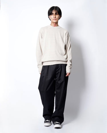 【BATONER】<br>SILK CREW NECK