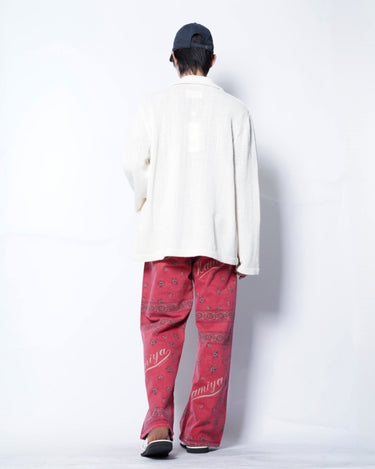 【KAMIYA】<br>BANDANA PRINT JEANS