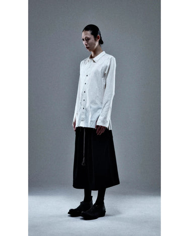 26AW予約受付中<br>【prasthana】<br>rudiment shirt (cotton/silk nep cloth)