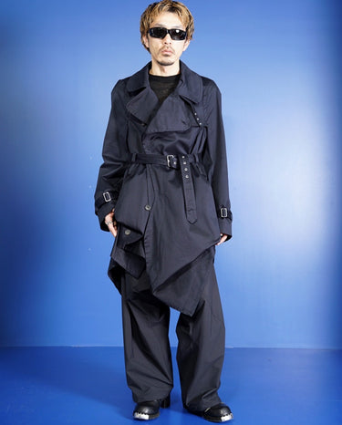 【MARINA YEE】<br>"MY Imper" U sit(on it)<br>FOLD TRENCH COAT<br>-COTTON GABARDINE-