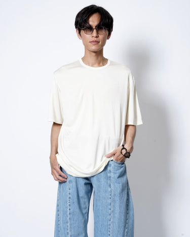 イベント期間限定アイテム<br>(6月27日～7月5日まで)<br>【KANEMASA PHIL】<br>22G Silk Pack Tee (ECRU)
