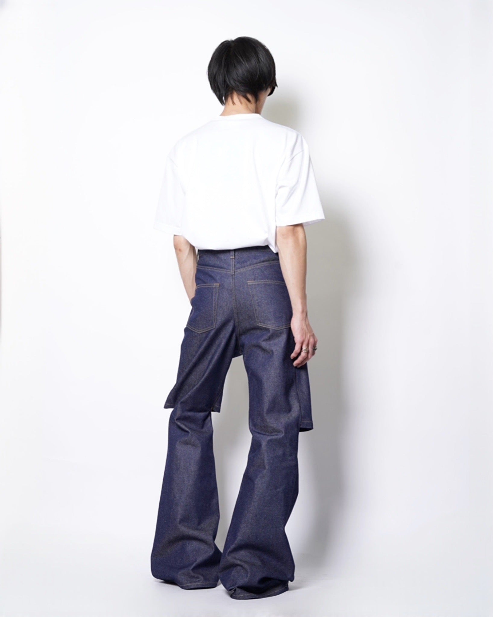 パンツ junya watanabe boarder destroy leggings Junya Watanabe MAN x Levi's ミッドライズ クロップドパンツ