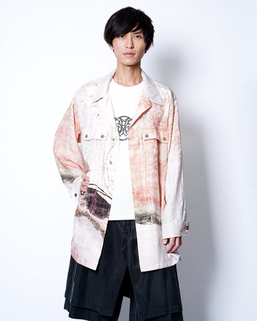 8.8(sat) 0:00 Launch<br>【ANTHEM A】<br>LAYERED PRINTED MILITARY SHIRTS JACKET (UNISEX)