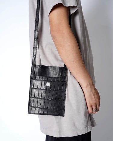 【GUIDI】<br>-PKT1-<br>ALLIGATOR PASSPORT BAG