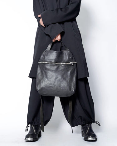 【GUIDI】<br>-SA03- SOFT HORSE FULL GRAIN FRONT ZIP BACKPACK