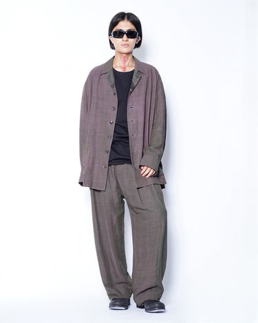 [ZIGGY CHEN]<br>DROP CROTCH WIDE LEG TROUSERS