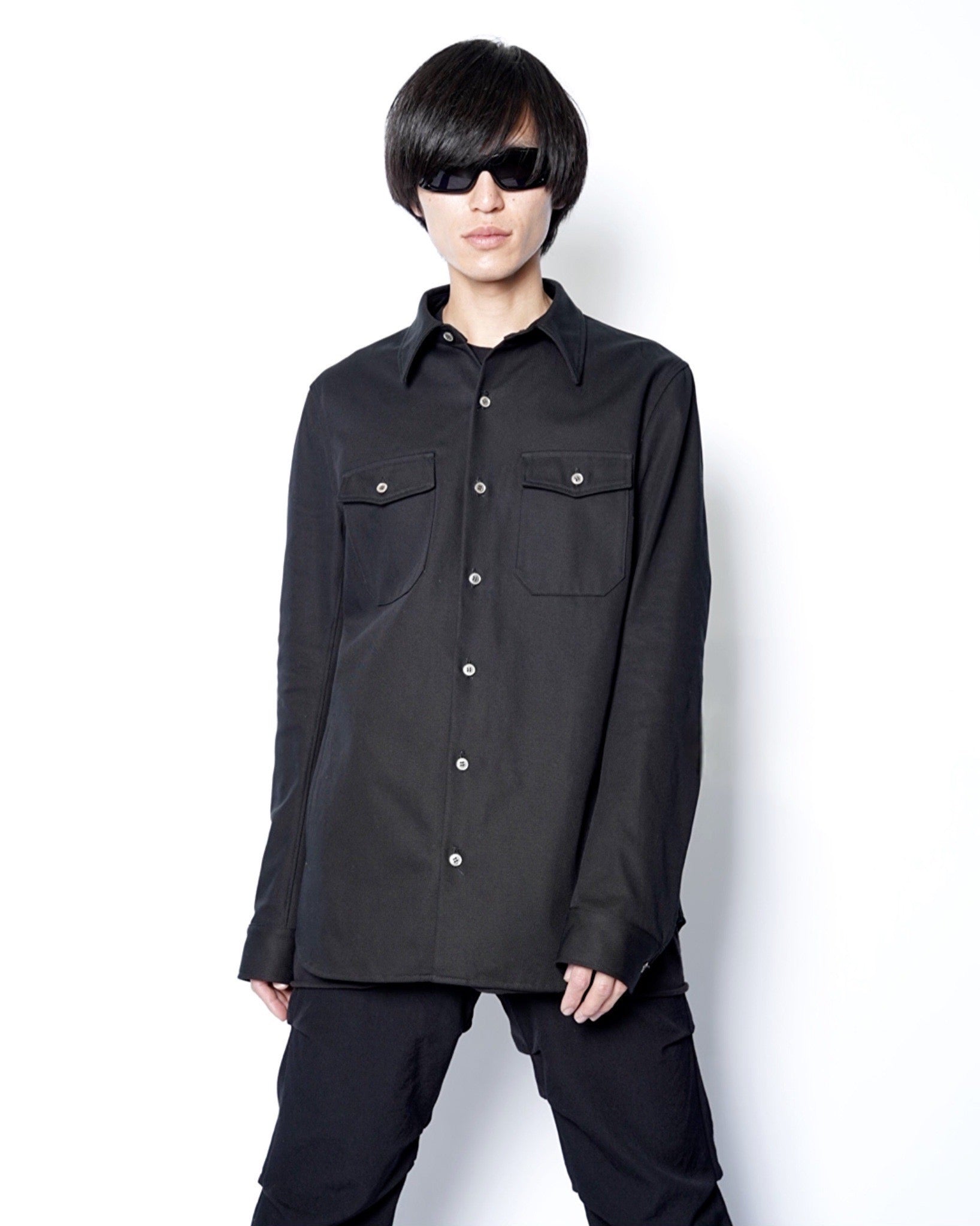 FRACTION】UTILITY SHIRT -BMC-(四分一ボタン仕様)- -Amanojak. FRACTION】UTILITY SHIRT -BMC-(四分一ボタン仕様)- -Amanojak.