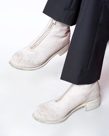 【GUIDI】<br>-PL1_RU1- FRONT ZIP BOOTS COATED HORSE REVERSE