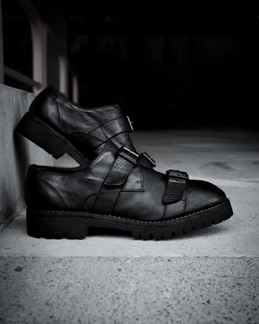 一部サイズ予約受付中<br>【GUIDI】<br>Amanojak. EXCLUSIVE<br>-792BV_AJ-<br>HORSE FULL GRAIN<br>"DOUBLE BUCKLED DERBY"