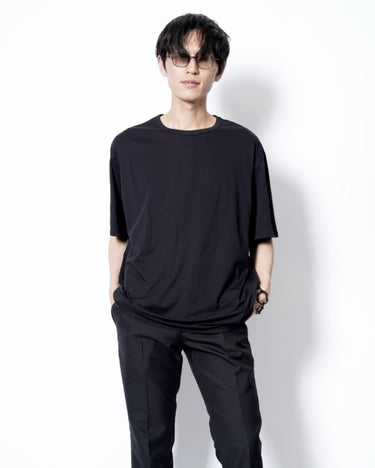 イベント期間限定アイテム<br>(6月27日～7月5日まで)<br>【KANEMASA PHIL】<br>46G Cotton Thin Pack Tee (BLACK,2枚入り)