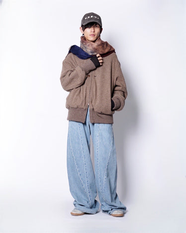 【SILVANA MANETTI】<br>"HARRY" SCARF -wool/camel-