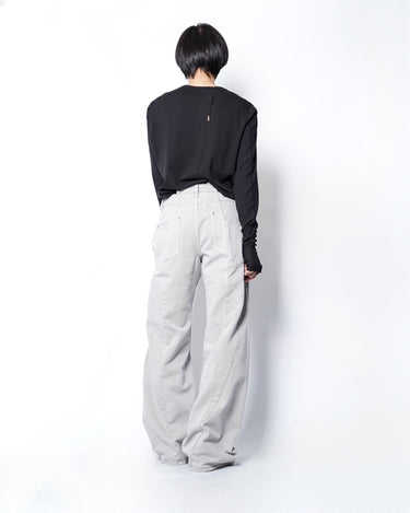 【Maison Margiela 1,10】<br>BIAS CUT<br>WIDE FLARE DENIM PANTS (UNISEX)