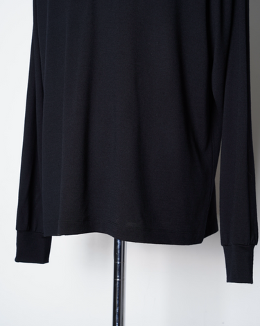 BATONER(バトナー)-WOOL POLO LONG SLEEVE T-SHIRT-Amanojak.