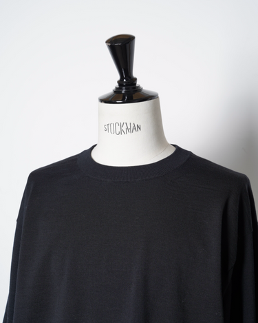 BATONER(バトナー)-HARD TWIST WOOL TENJIKU HIGH GAUGE CREW NECK