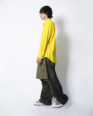 [Overcoat]<br>Dropped<br>SHOULDER TOP<br>with<br>Shirts Collar