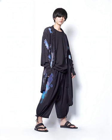 【Yohji Yamamoto POUR HOMME】<br>CORAL PRINTED BALLOON PANTS
