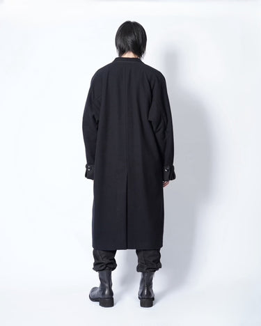 【Yohji Yamamoto POUR HOMME】<br>AIRY MOSSER RAGLAN COAT