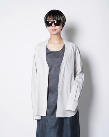 【MM6】<br>TROMPE L’OEIL STRIPE SHIRTS (UNISEX)