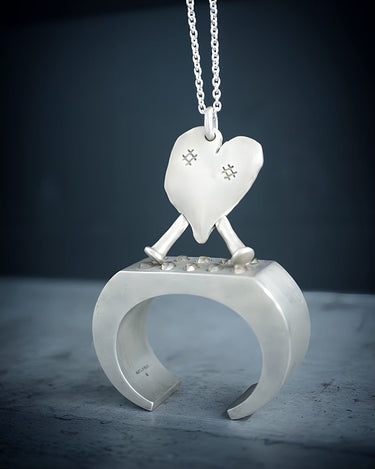 [PARTS OF FOUR]<br> Heart Boy Necklace (as+Ma) Silver