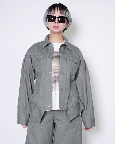 【ENSW】<br> SCULPTURE DENIM JACKET