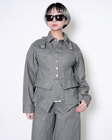 【ENSW】<br> SCULPTURE DENIM JACKET