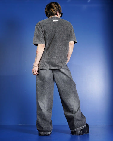 【Feng Chen Wang】<br>TIE-DYE PANELLED T-SHIRT