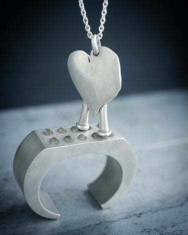 [PARTS OF FOUR]<br> Heart Boy Necklace (as+Ma) Silver