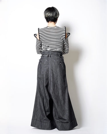 【JUNYA WATANABE】<br>BAGGY FLARE DENIM PANTS