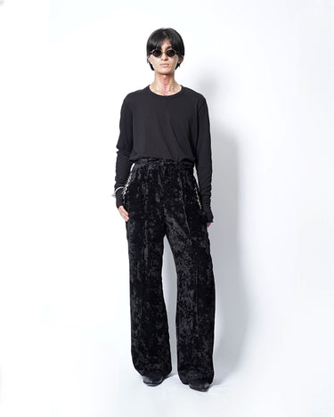 【TOGA ARCHIVES】<br>CRUSHED VELVET DRAWSTRING PANTS