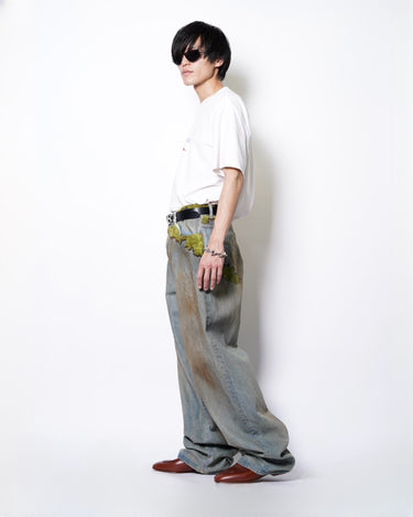【doublet】<br>MOSS-GROWN DENIM PANTS