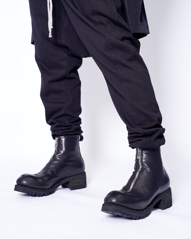 予約受付中<br>【GUIDI】<br>-PL1V- FRONT ZIP BOOTS HORSE FULL GRAIN with VIBRAM SOLE