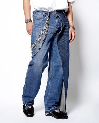 【JUNYA WATANABE】<br>× Levi's WRAP DENIM PANTS WITH 4WALLET CHAIN