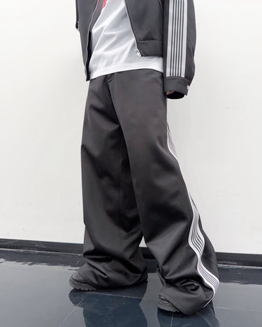 27SS予約受付中<br>【JUNYA WATANABE MAN】<br>× Needles JERSEY SIDE LINE PANTS