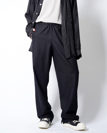 26AW予約受付中<br>【OVERCOAT】<br>Drawstring Trouser in Wool Flannel