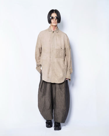 【ZIGGY CHEN】<br>GOLD LEAF OVERSIZED SHIRT