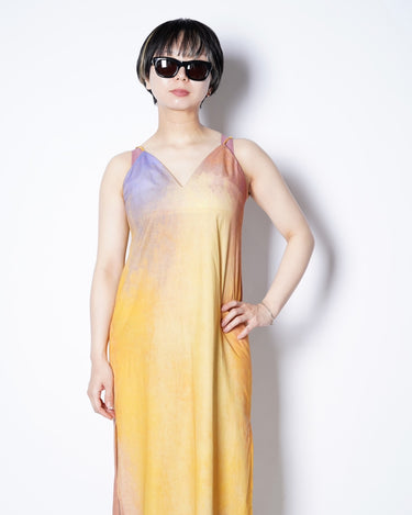 【SATORU SASAKI】<br>PRINTED SLIP DRESS