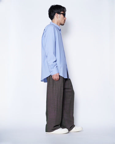 【OVERCOAT】<br>DROPPED SHOULDER TOP<br>with SHIRTS COLLAR