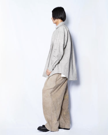 【ZIGGY CHEN】<br>GOLD LEAF DROP-CROTCHED TROUSERS