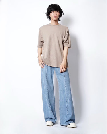 【BATONER】<br>32G CHOMA SMOOTH<br>KNIT TEE