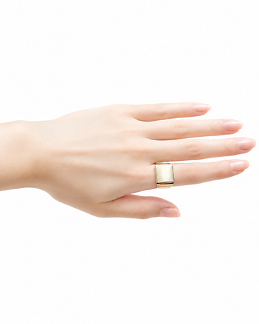 【GARDEN OF EDEN】<br>スクウェアリング -LARGE- SILVER/9K GOLD
