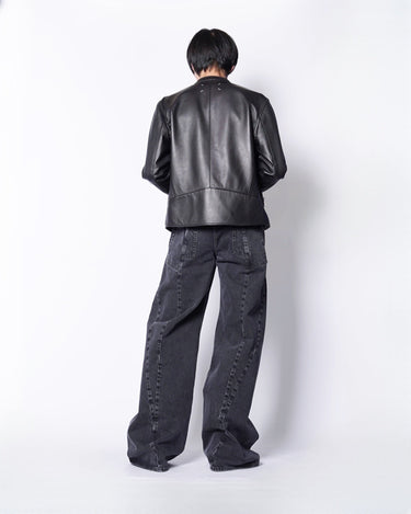 -UNISEX-<br>[Maison Margiela 1]<br>BIAS CUT<br>Wide Flare Denim Pants