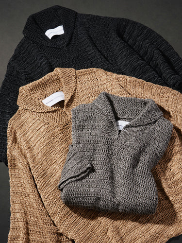 【walenode】<br>HAND KNITTING<br>LINEN<br>COWICHAN KNIT