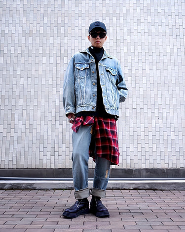 [Kolor / Beacon]<br>Studs Damage Denim Pants